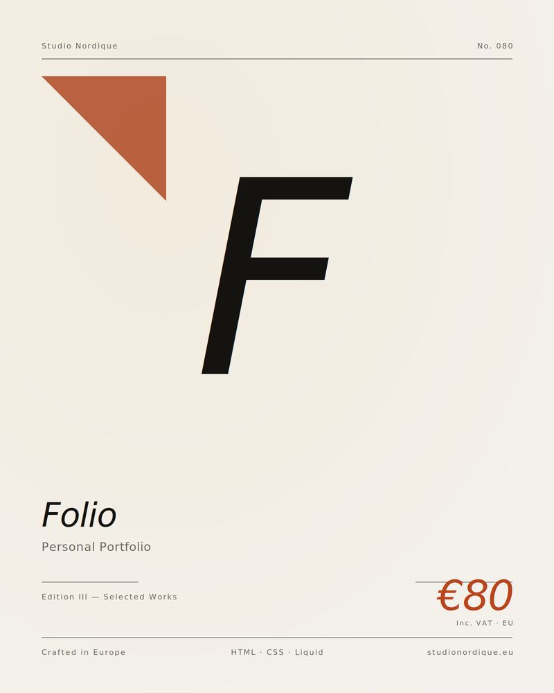 Folio — Personal Portfolio Template